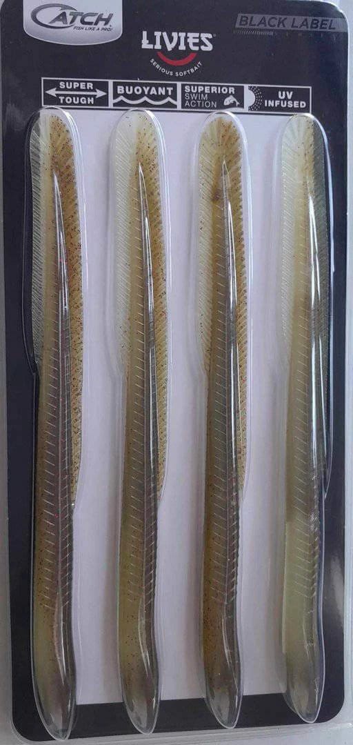 Catch Livies Eels Tail 7In Dusty Shadow Swimbait For Bass Anglers Lifelike Action Durable Eco Friendly