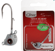 Catch Stingaz Tenya Jig Head with Assist Hook 3/8oz White Warrior – view 1