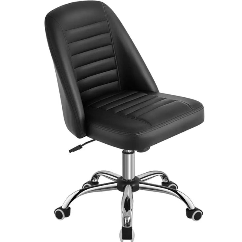 Yaheetech Faux Leather Mid Back Home Office Desk Chair Faux Leather Mid Back Home Office Desk Chair
