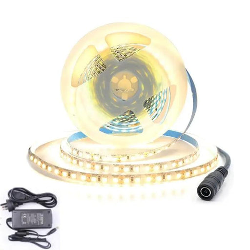 5M Warm White 5050 12V Led Strip Light with Power Adapter – view 1