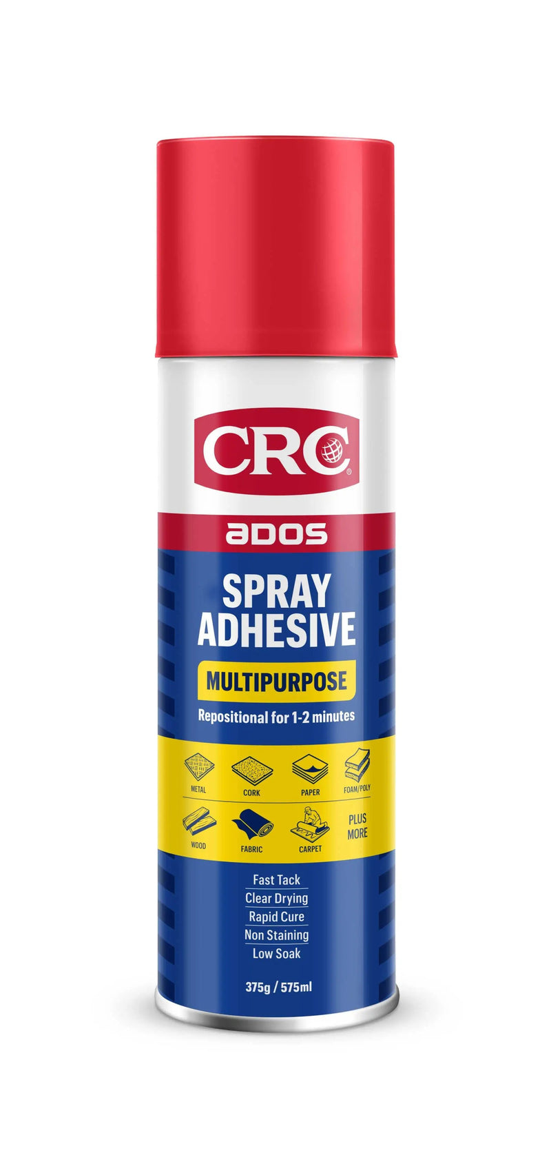 CRC ADOS Adhesive ADOS Multipurpose Spray Adhesive 575ml 8017 CRC ADOS Multipurpose Spray Adhesive 575ml 8017