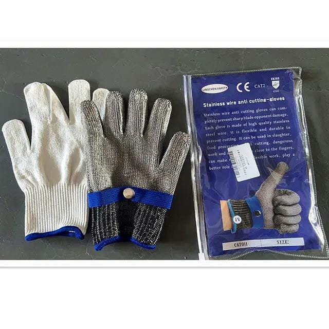 Zendrop Stainless Steel Wire Cut Resistant Safety Gloves For Industrial Use Stainless Steel Wire Cut Resistant Safety Gloves