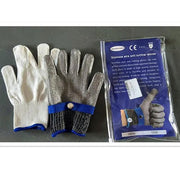Zendrop Stainless Steel Cut Resistant Safety Gloves With Adjustable Strap Stainless Steel Cut Resistant Safety Gloves With Strap