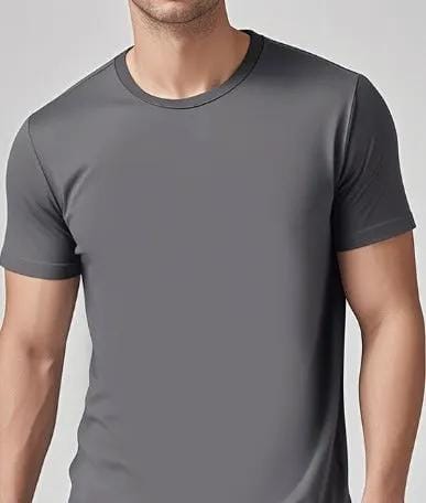 Solid Casual Crewneck T-Shirt — Loose Fit Pure Cotton | Men's Everyday Tee – view 29