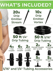 15m+15m Watering Drip Irrigation Hose Kit System – view 2
