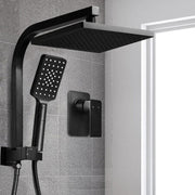 Cefito 8'' Rain Shower Head Set Handheld Square High Pressure Mixer Tap Black – view 8