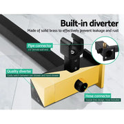 Cefito 8'' Rain Shower Head Set Handheld Square High Pressure Mixer Tap Black – view 6