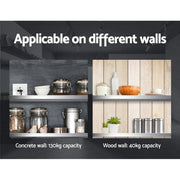 Cefito 900mm Stainless Steel Kitchen Wall Shelf Mounted Rack – view 5