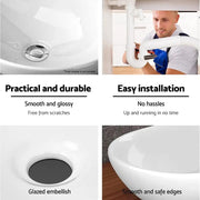 Cefito Bathroom Basin Ceramic Vanity Sink Hand Wash Bowl 41x34cm – view 6