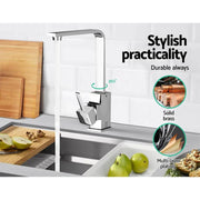 Cefito Kitchen Mixer Tap Mixer Square Sink Faucet Basin Laundry Chrome – view 4