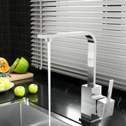 Cefito Kitchen Mixer Tap Mixer Square Sink Faucet Basin Laundry Chrome – view 8