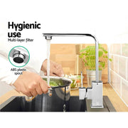 Cefito Kitchen Mixer Tap Mixer Square Sink Faucet Basin Laundry Chrome – view 5