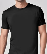 Solid Casual Crewneck T-Shirt — Loose Fit Pure Cotton | Men's Everyday Tee – view 17