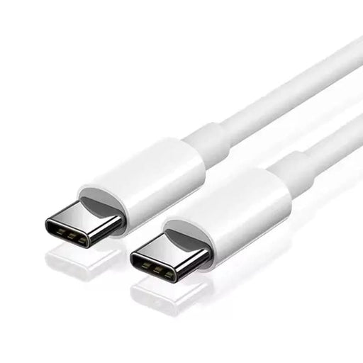 Type C to Type C (1m) Charger Cable For Samsung Devices (White) – view 1