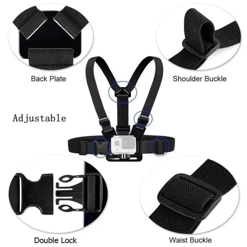 9eight5 Electronics Accessories Chest Strap for Go Pro Chest Strap for Go Pro