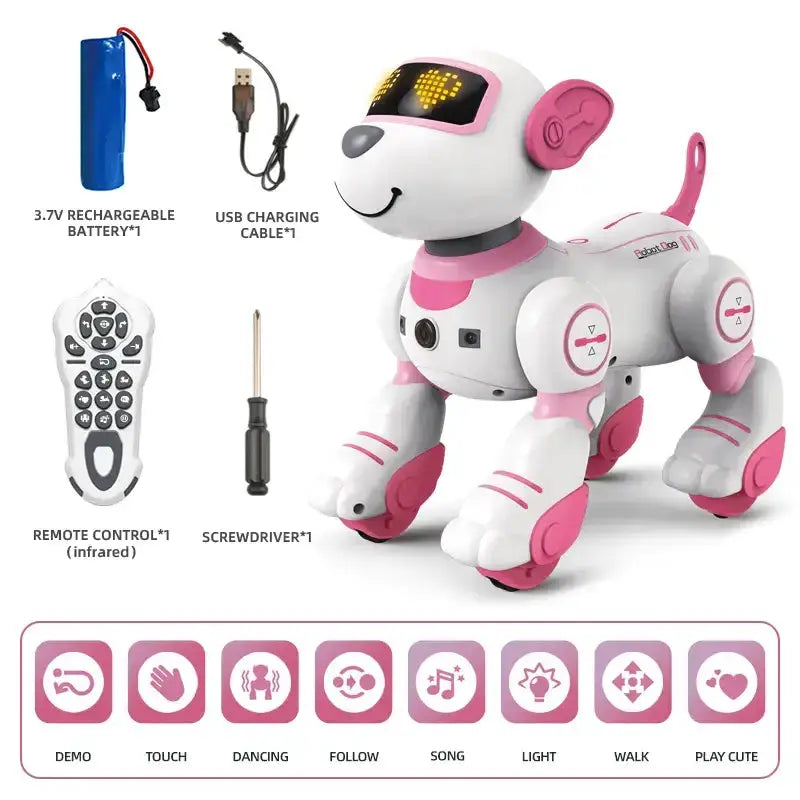 Remote Control Smart Robot Dog Toy with Voice & Programming Functions – view 34