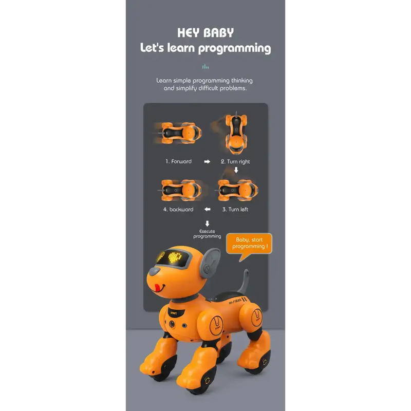 Remote Control Smart Robot Dog Toy with Voice & Programming Functions – view 9