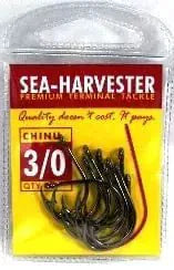 Sea- Harvester Beak Style Fishing Hooks Chinu Hook 3/0 Pkt 10 Sea Harvester Chinu Hook 3/0 Pkt 10 Self Setting Beak