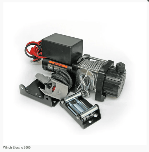Absolute Marine 12V Electric Winch 2000 Lb Remote Control, Rugged Compact Power for Trailers and Campers