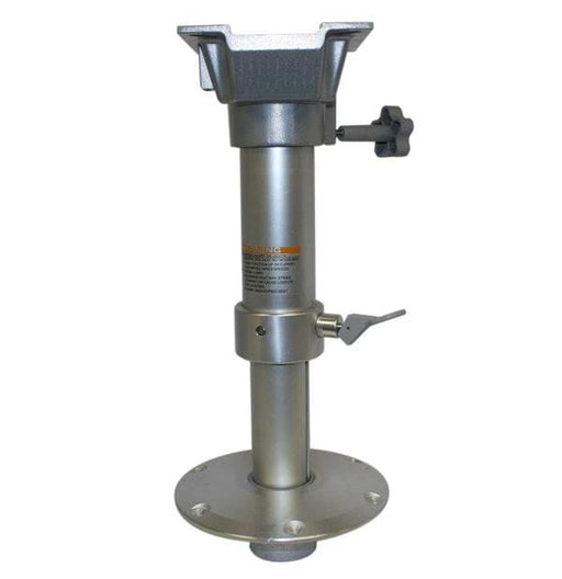 Absolute Marine Flush Mount Adjustable Seat Pedestal 473 to 600 mm, 360 Degree Swivel, Saltwater Ready For Boats