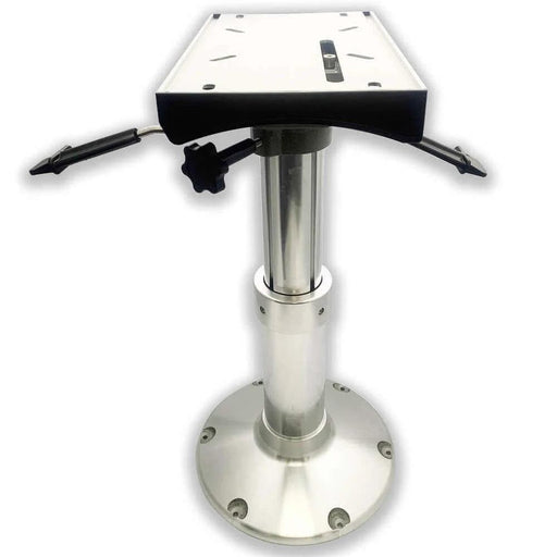 Absolute Marine Gas Adjustable Seat Pedestal 530 to 710mm, Premium Alloy, 305mm Base, Height Control for Helm
