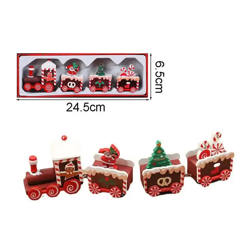 Habicare SS Christmas Wooden Train Christmas Wooden Train