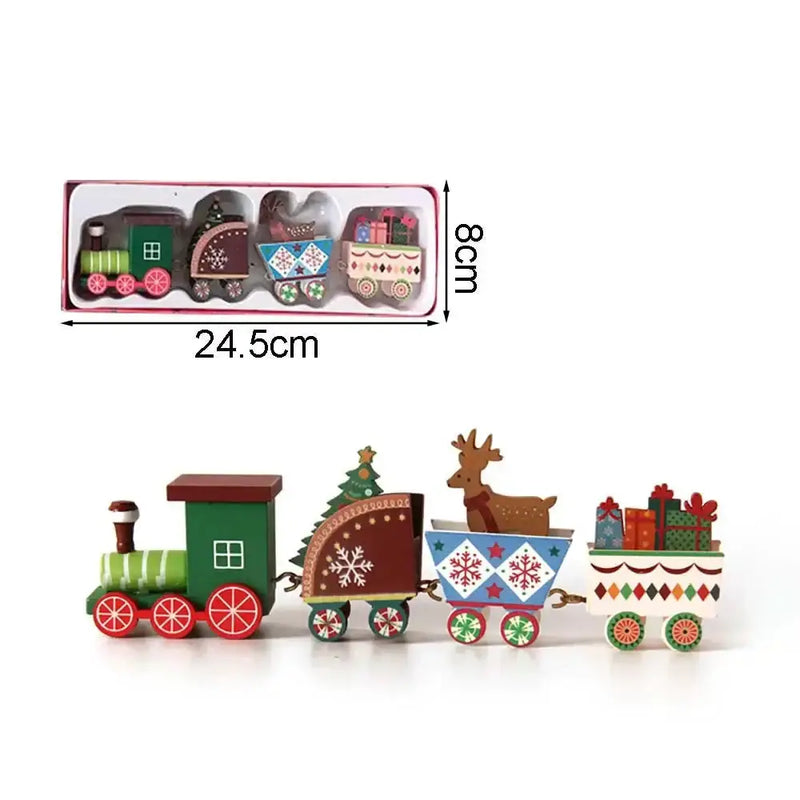 Habicare SS Christmas Wooden Train Christmas Wooden Train