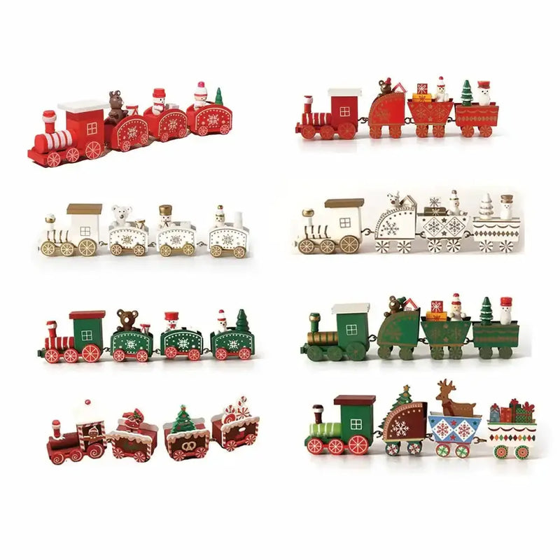 Habicare SS Christmas Wooden Train Christmas Wooden Train