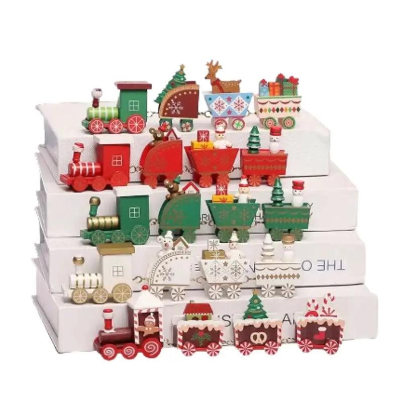 Habicare SS Christmas Wooden Train Christmas Wooden Train