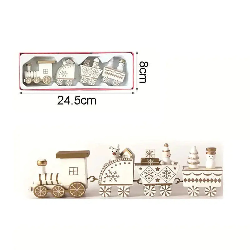 Habicare SS Christmas Wooden Train Christmas Wooden Train