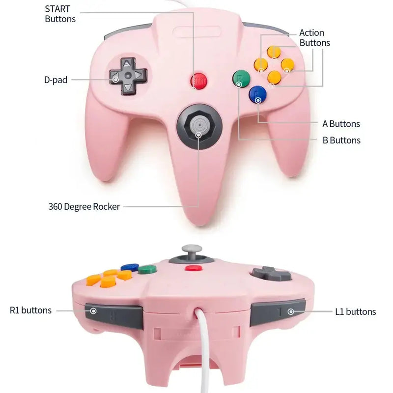 Classic N64 Wired Controller (available in 1pc and 2pcs) – view 4