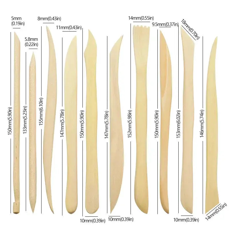 Habicare SS Clay Sculpting Tool Set (10 piece) Clay Sculpting Tool Set (10 piece)