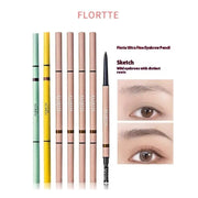 Poppy Gifts makeup FLORTTE Rotating Double-Ended Eyebrow Pencil with Brush FLORTTE Rotating Double-Ended Eyebrow Pencil with Brush