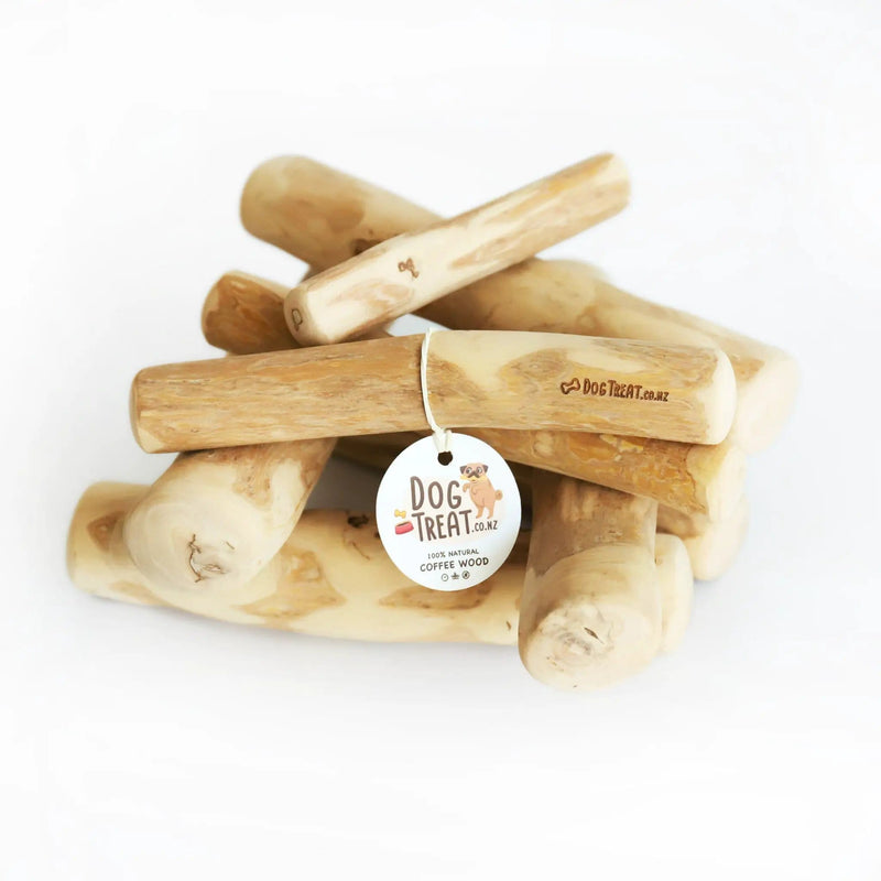 DogTreatNZ Coffee Wood Chews For Dogs Natural Dental Tooth Cleaning Treats Coffee Wood Dog Chews Natural Dental Treats
