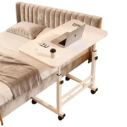 Compact Adjustable Bedside Work Desk with a 4-Wheel Mobile Design – view 3