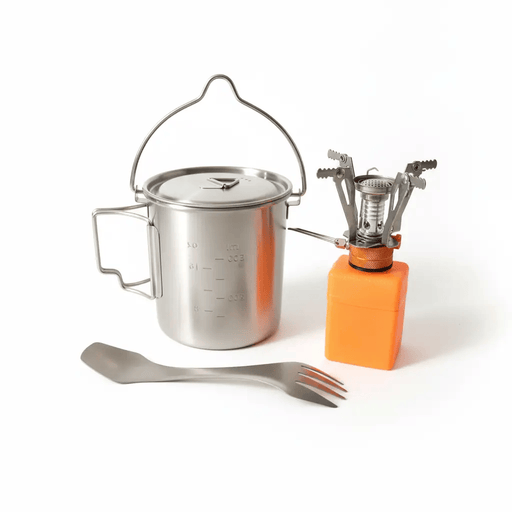 Complete Camp Kitchen Bundle - NZ Stock | Pot + Burner + Titanium Utensil – view 1