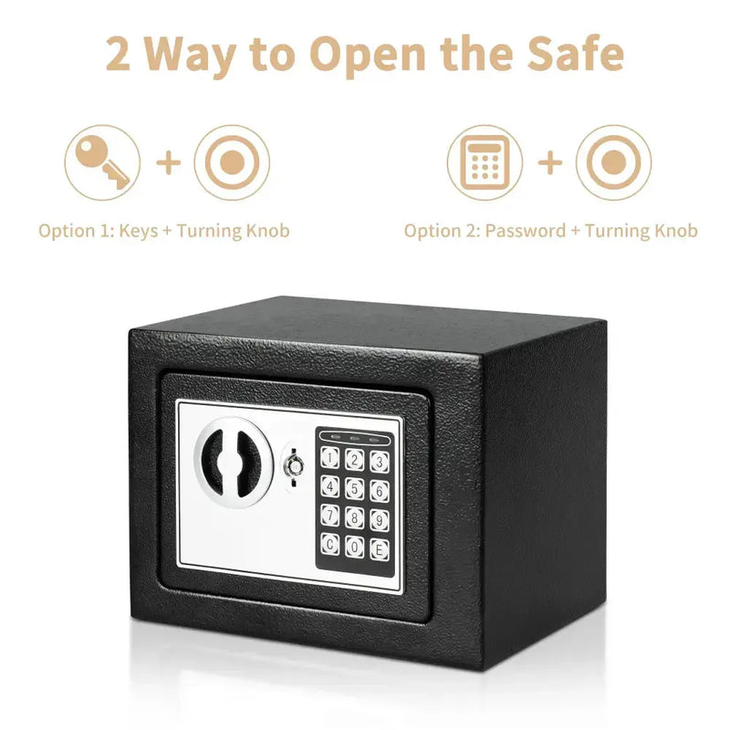 Habicare SS Compact Digital Safe for Cash & Valuables Compact Digital Safe for Cash & Valuables
