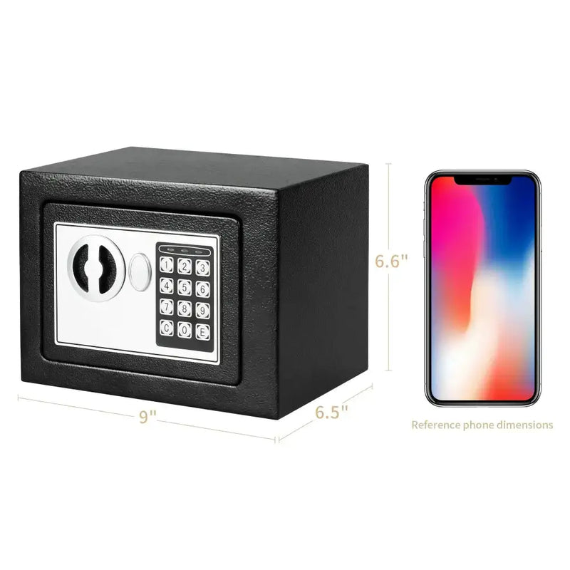 Habicare SS Compact Digital Safe for Cash & Valuables Compact Digital Safe for Cash & Valuables