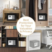 Habicare SS Compact Digital Safe for Cash & Valuables Compact Digital Safe for Cash & Valuables