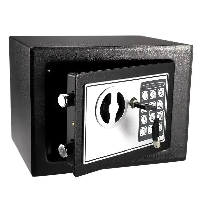 Habicare SS Compact Digital Safe with Key & Password Compact Digital Safe with Key & Password