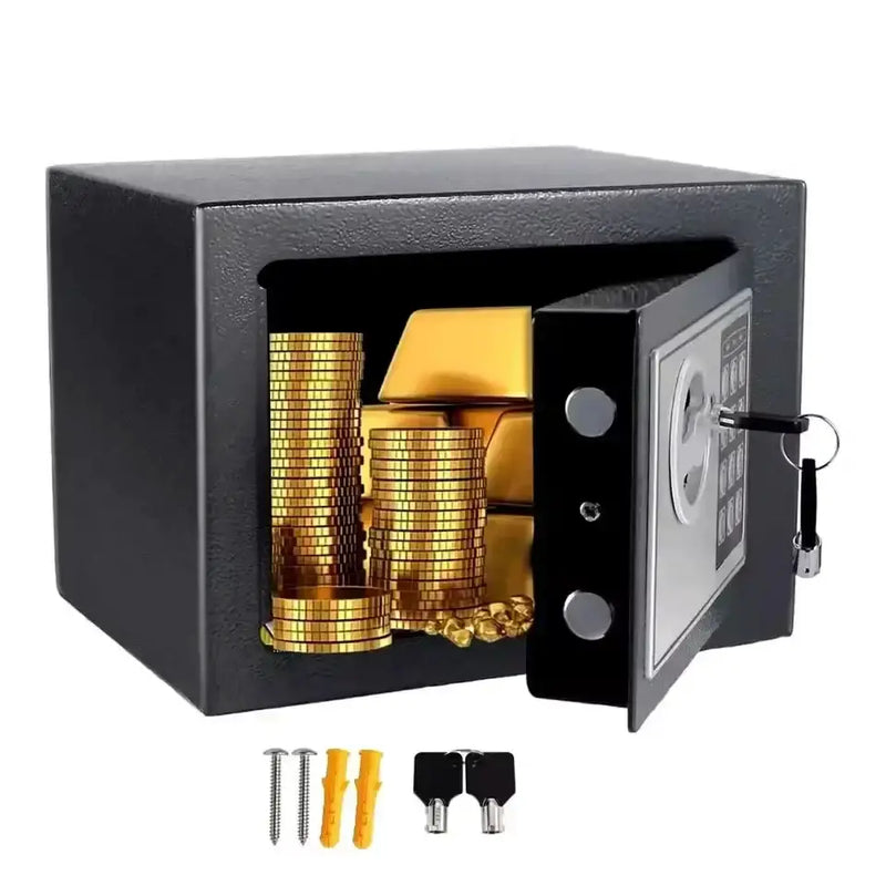 Habicare SS Compact Digital Safe with Key & Password Compact Digital Safe with Key & Password