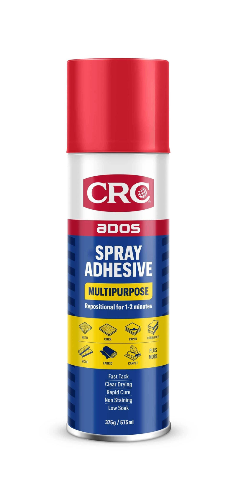 CRC ADOS Adhesive ADOS Multipurpose Spray Adhesive 575ml 8017 CRC ADOS Multipurpose Spray Adhesive 575ml 8017