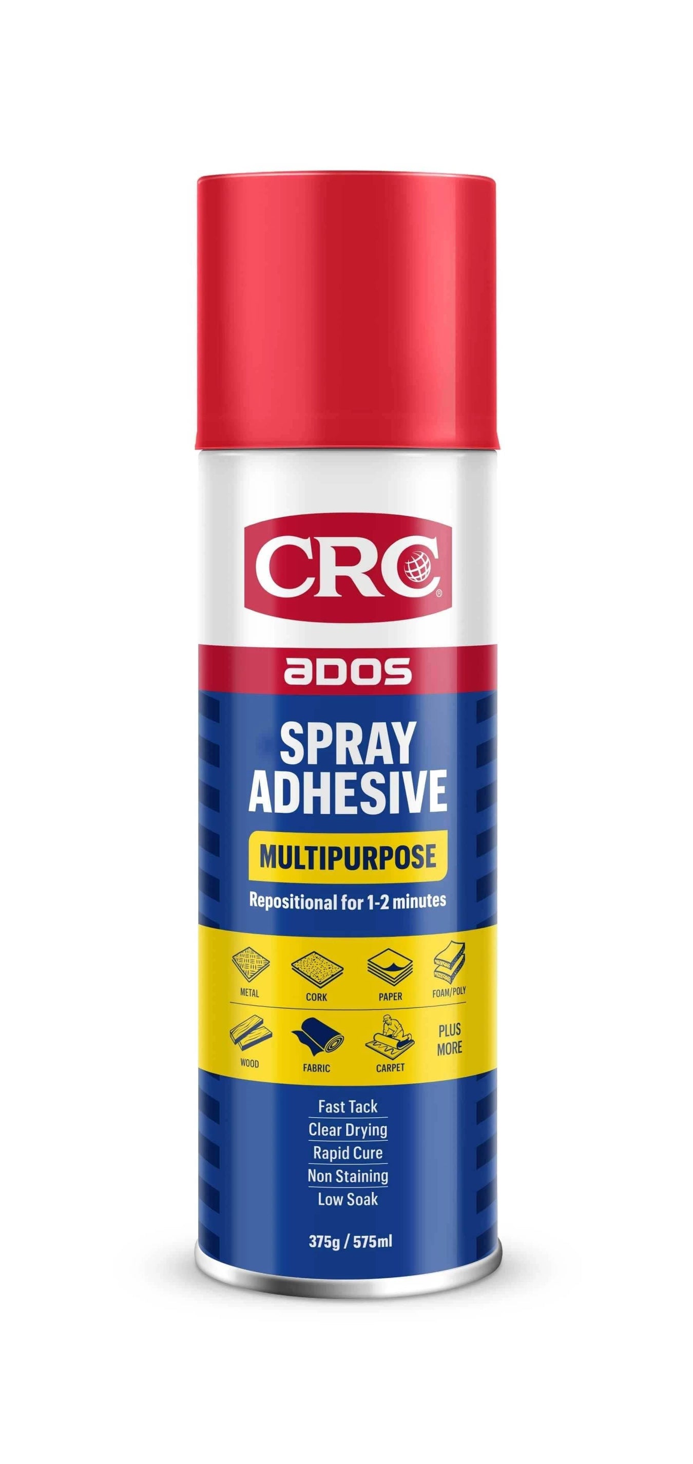 CRC ADOS Adhesive ADOS Multipurpose Spray Adhesive 575ml 8017 CRC ADOS Multipurpose Spray Adhesive 575ml 8017