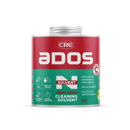 CRC ADOS Solvent N Can 500ml Versatile General Cleaner and Neoprene Adhesive Thinner for Pros and DIYers
