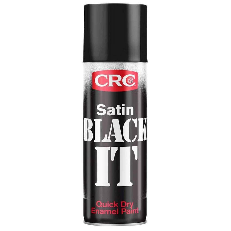 CRC Black It Satin CRC Black It Satin 400ml  5112 CRC Black It Satin 400ml Quick Dry Enamel Spray