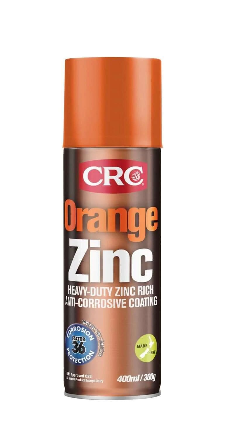 CRC Coloured Zinc CRC Orange Zinc 400ml - 2101 Rust Inhibiting Coating CRC Orange Zinc 400ml