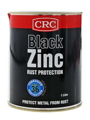 CRC CRC CRC Coloured Zinc Can 1L - Black 2189 CRC Coloured Zinc Can 1L Black Rust Protection