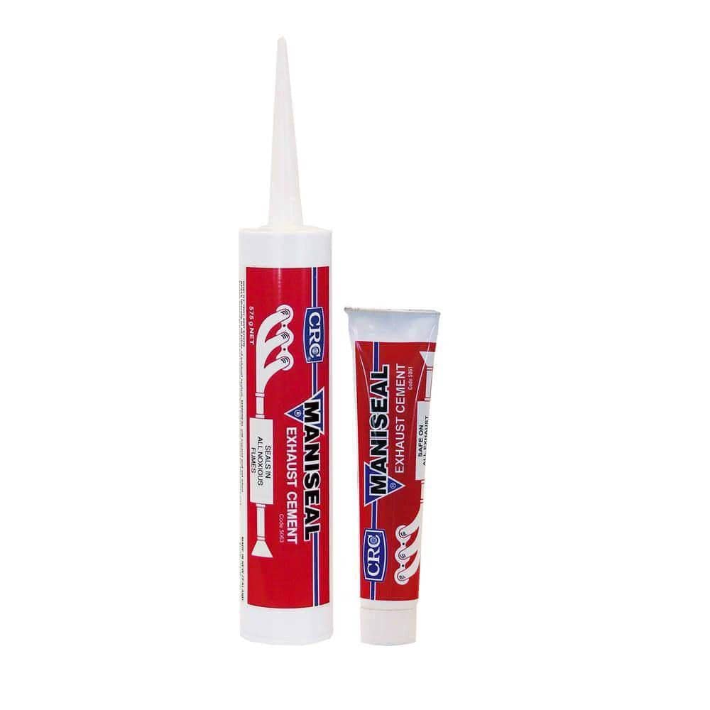 CRC Maniseal Exhaust Cement Brown 145g High Temp Sealant for Mufflers and Tailpipes DIY Auto Repair