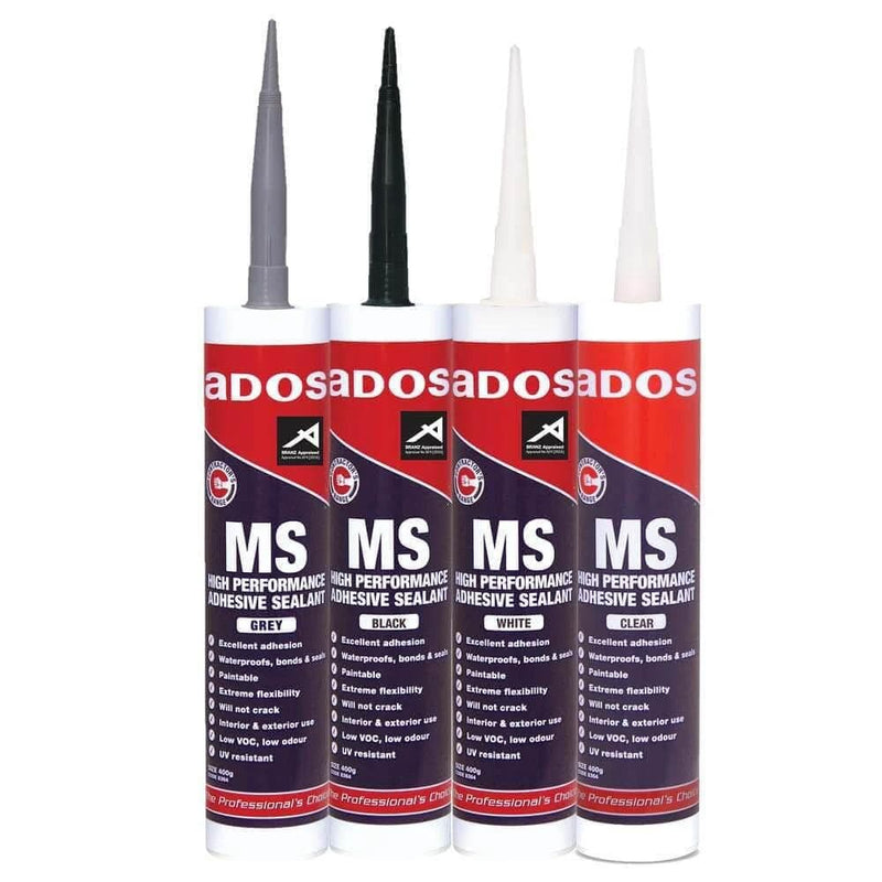 CRC MS Sealant Grey 400g High Performance Neutral Cure Waterproof One Component For Construction Pros