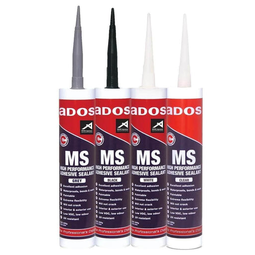 CRC MS Sealant Grey 400g High Performance Neutral Cure Waterproof One Component For Construction Pros